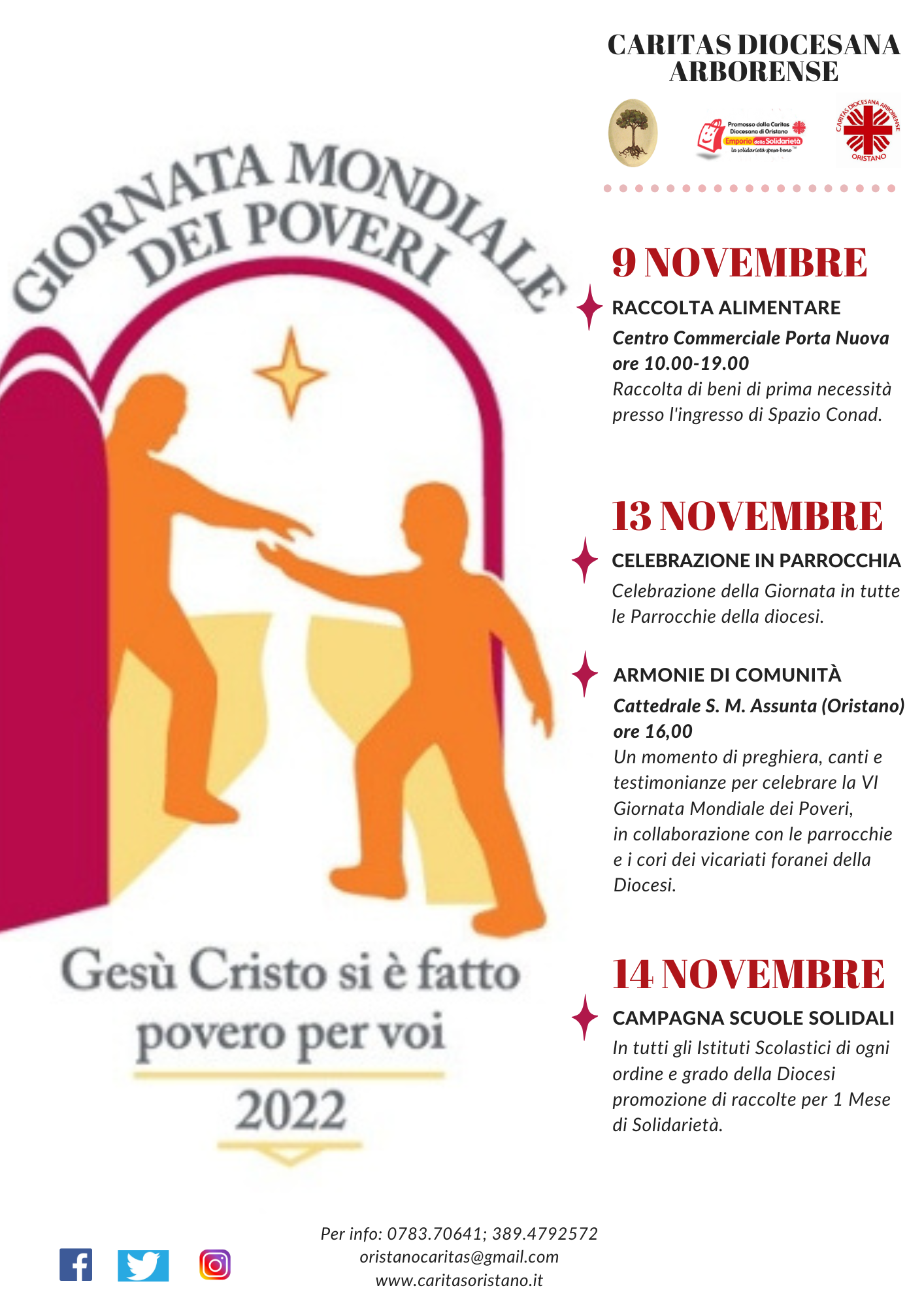 Caritas Oristano Vi Giornata Mondiale Dei Poveri Cagliari Post