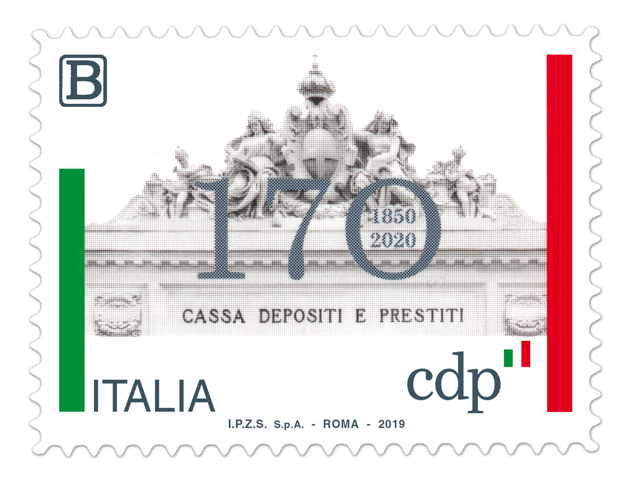 Poste Italiane, Francobollo Per I 170 Anni Della Cassa Depositi E ...