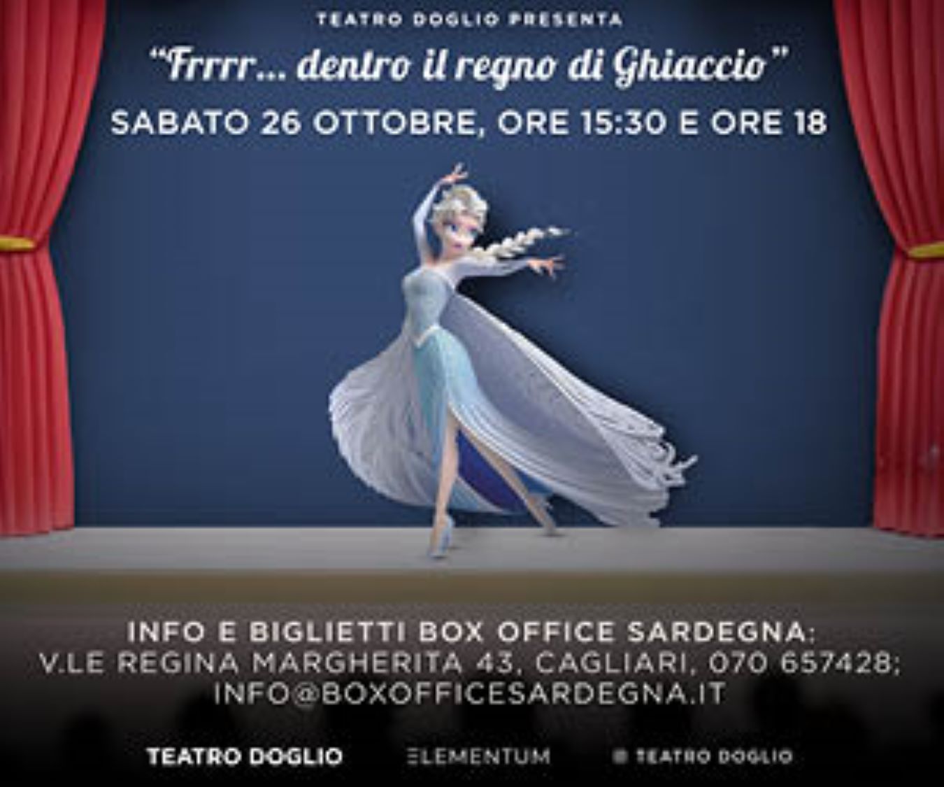 ” Frrr… dentro il Regno di Ghiaccio”. Al Teatro Doglio, il 26 ottobre c’è il bis