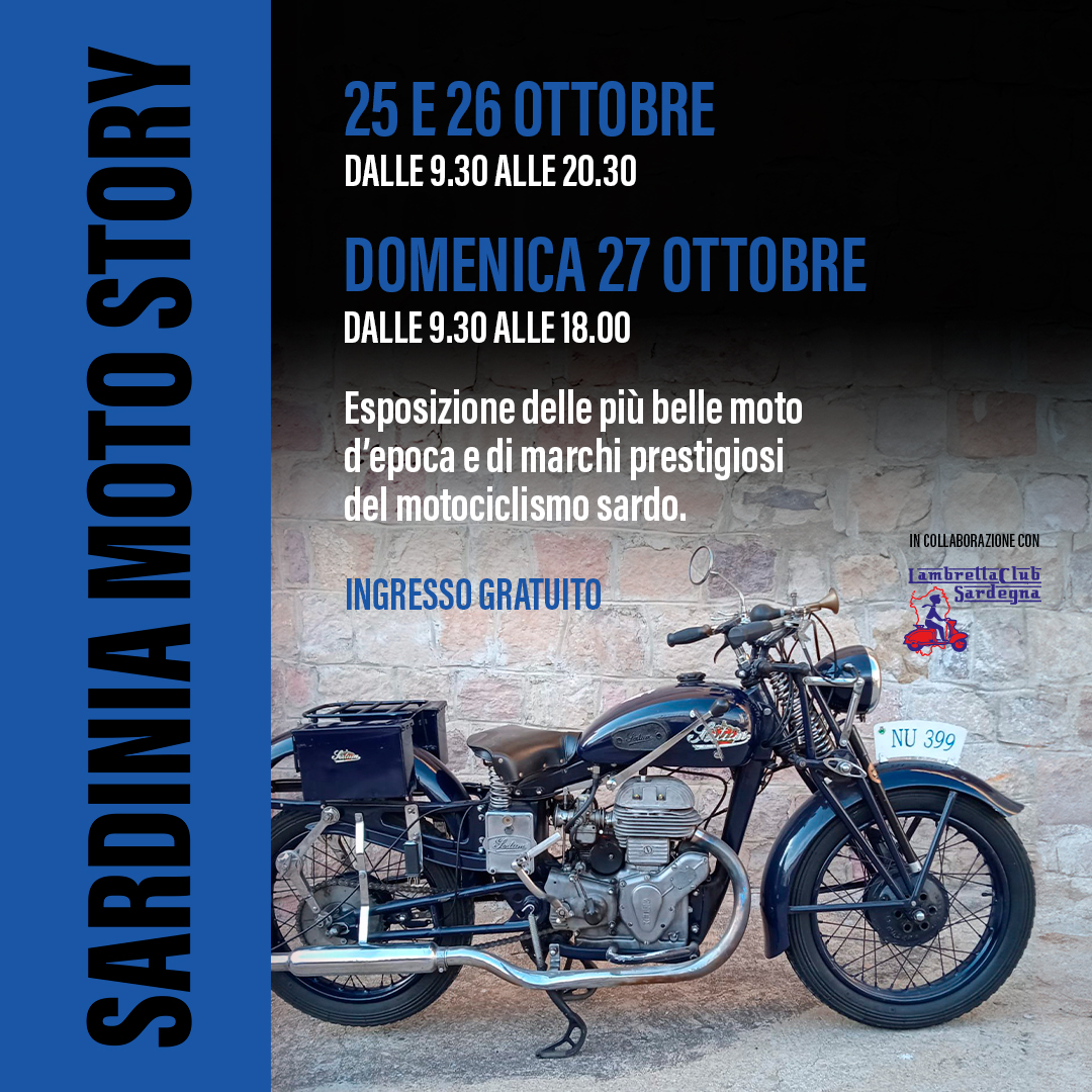 Mostra “Sardinia moto story” al Centro commerciale Pratosardo di Nuoro