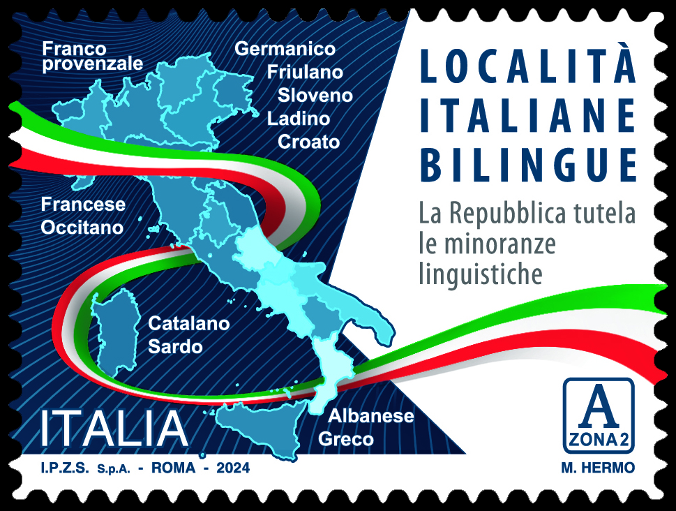 Emesso un francobollo dedicato alle località italiane bilingue