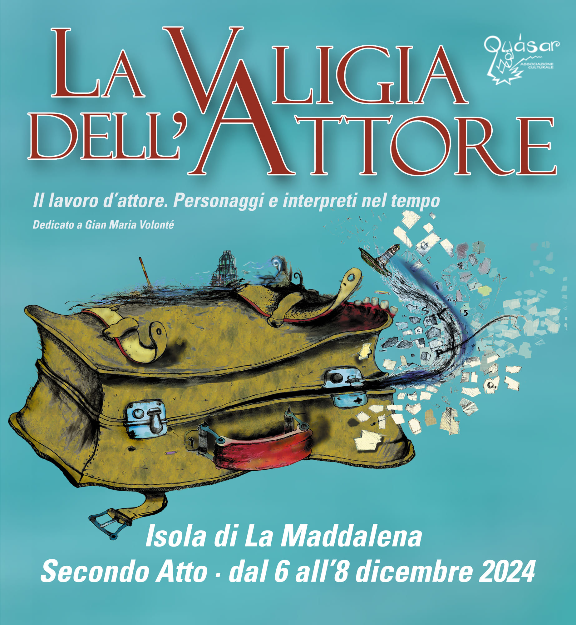 “La Valigia dell’Attore”, il festival maddalenino celebra Gian Maria Volontè dal 6 all’8 dicembre