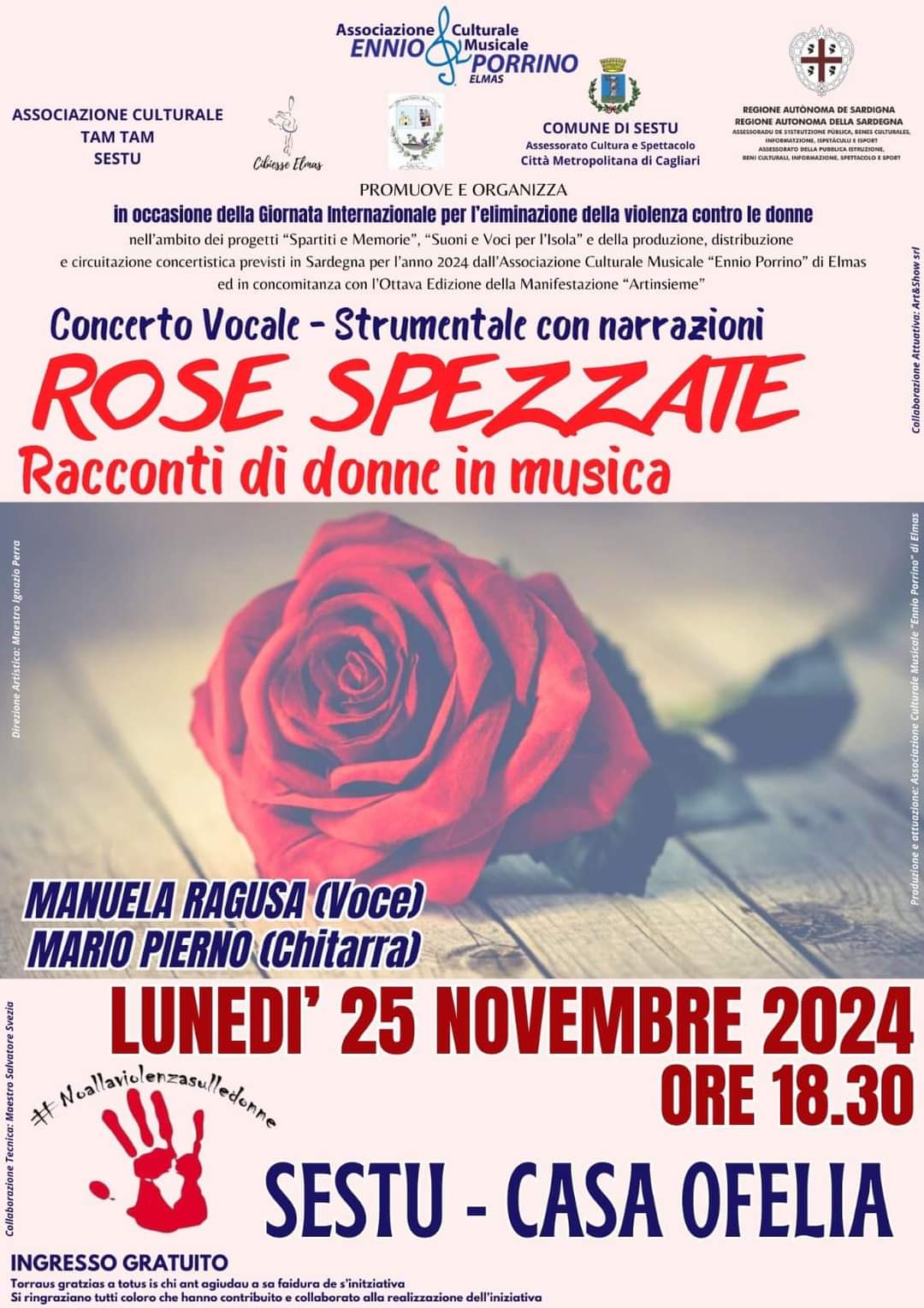 NO alla violenza contro le donne. 25\26 novembre – A Sestu e San Giovanni Suergiu gli eventi dell’associazione Ennio Porrino