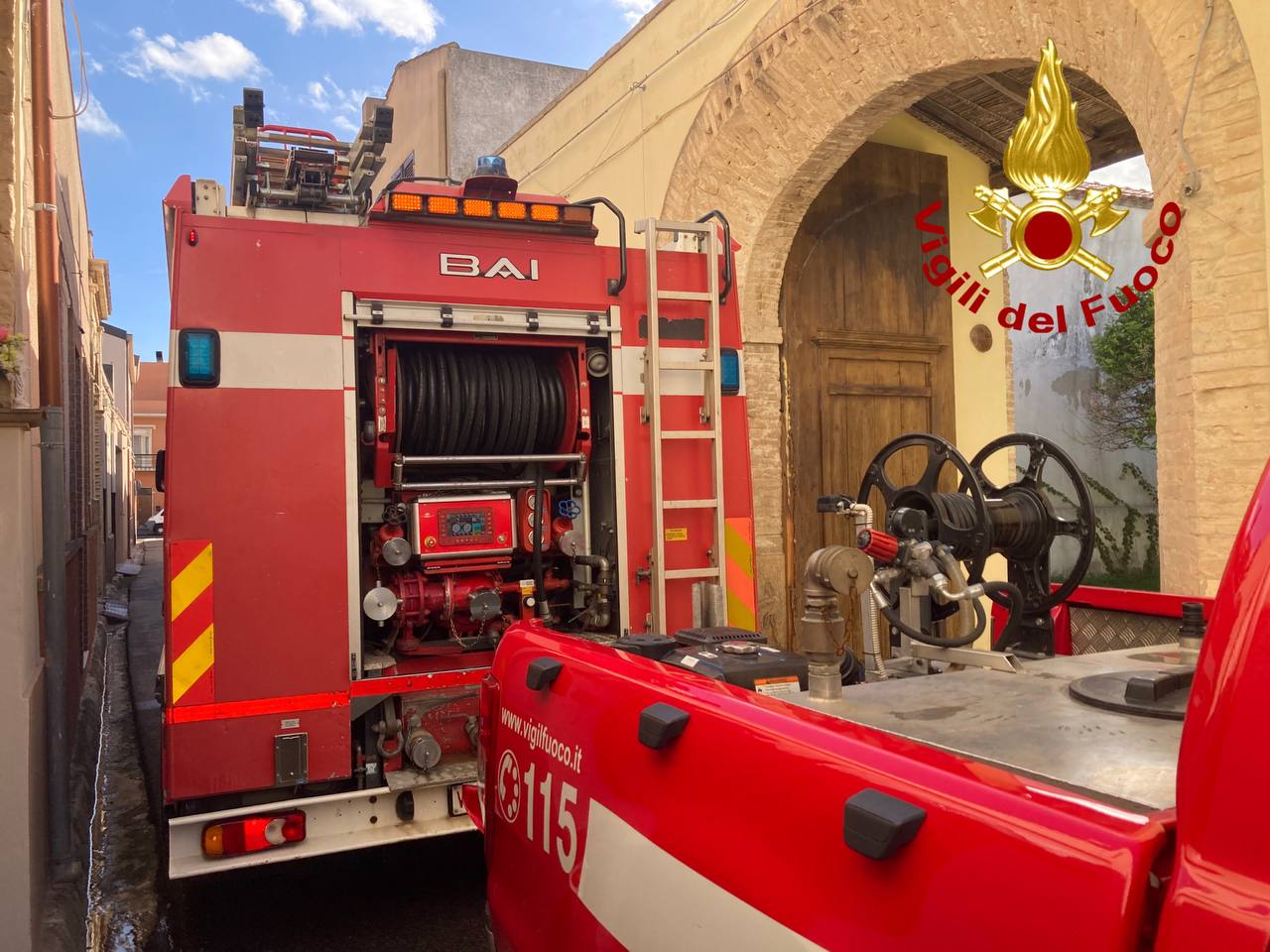 Incendio in un B&B a Quartucciu