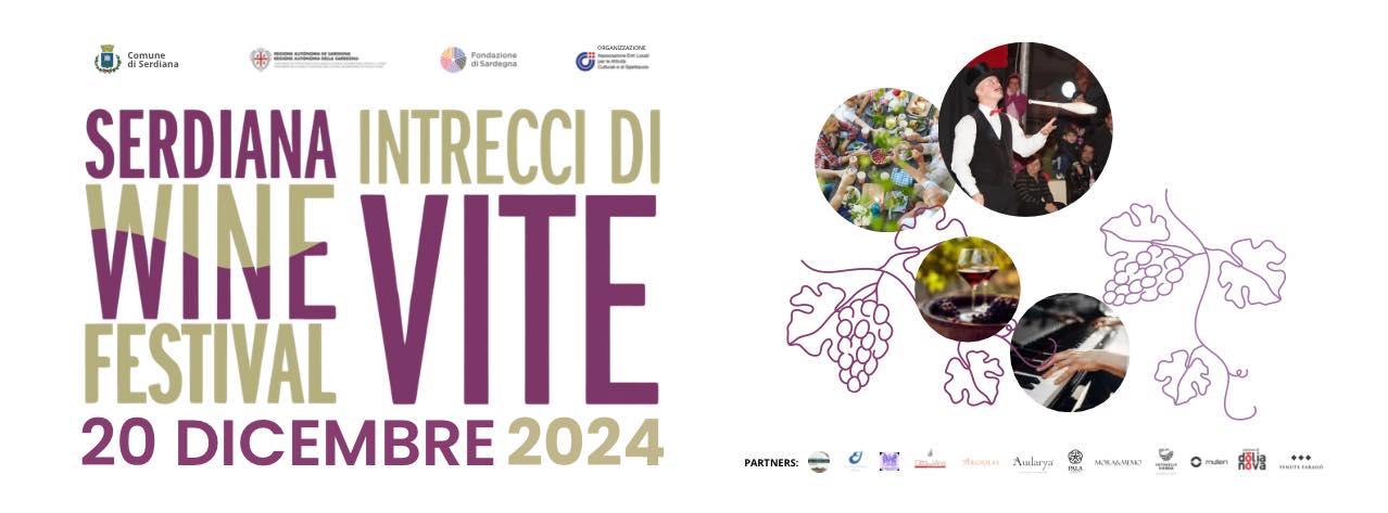 Serdiana Wine Festival: Intrecci di Vite 2024 posticipato a domenica 29 dicembre