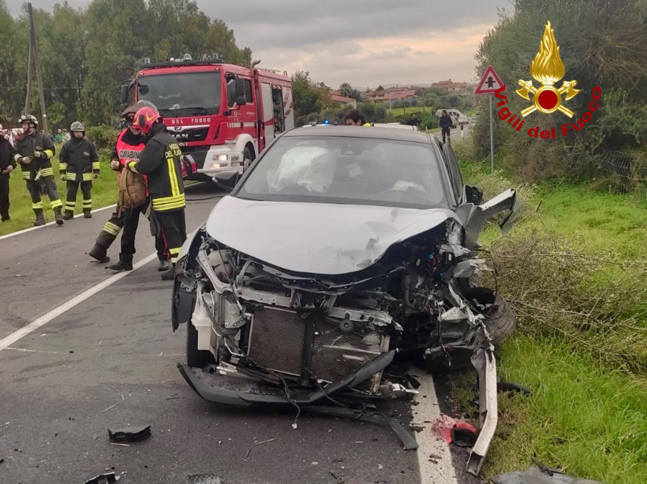 Incidente a Nuxis, due feriti