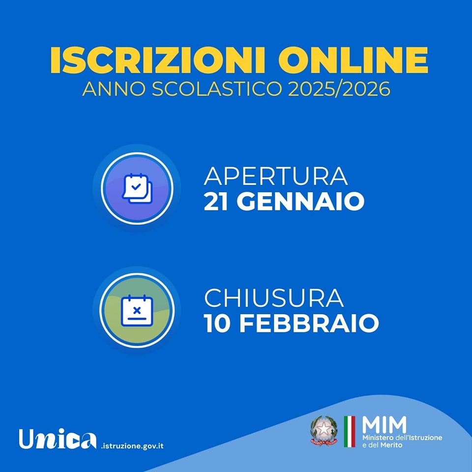 Scuola. Dal 21 gennaio le iscrizioni per l’anno scolastico 2025/2026