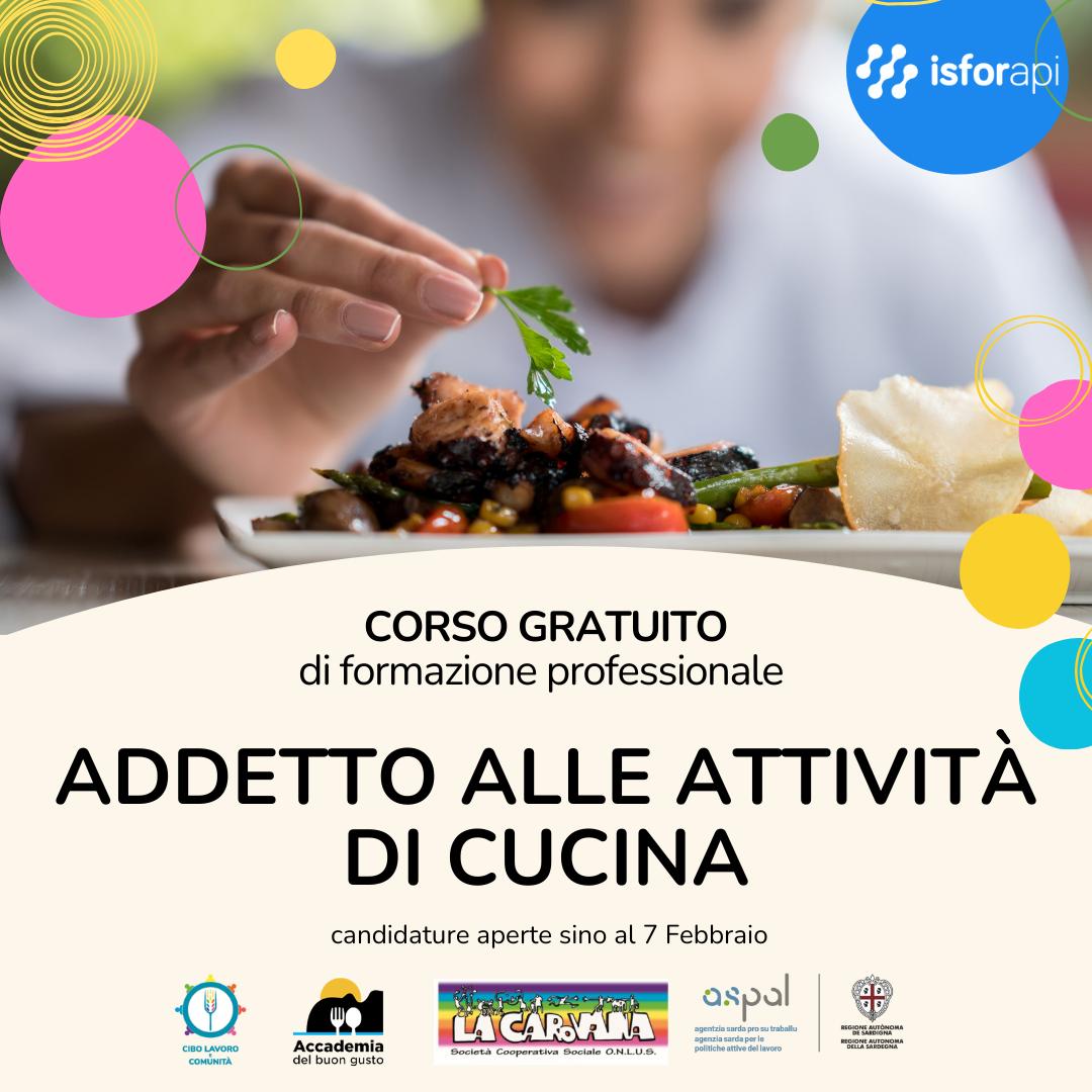 ASPAL. Aperte le iscrizioni per il corso di formazione “Addetto alle attività di cucina”